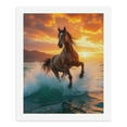 thumbnail image 5 of Paint By Numbers Kit for Adults Beginner - DIY Horse Galloping Ocean Sunset Waves Canvas Painting Kits for Adults, Frameless Paint By Number for Adults for Home Wall Decor 16x20 Inch, 5 of 7