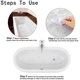 thumbnail image 3 of 20 piezas de peldaños de ducha de seguridad antideslizantes con forma de flor, pegatinas antideslizantes de PEVA para bañeras y baños, 3 of 5