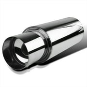 Spec-D Tuning Universal 4" Tip Jdm N1 Style Muffler Hi Flow Titanium Steel Fits select: 2000-2010 CHEVROLET IMPALA, 1997-2010 CHEVROLET MALIBU