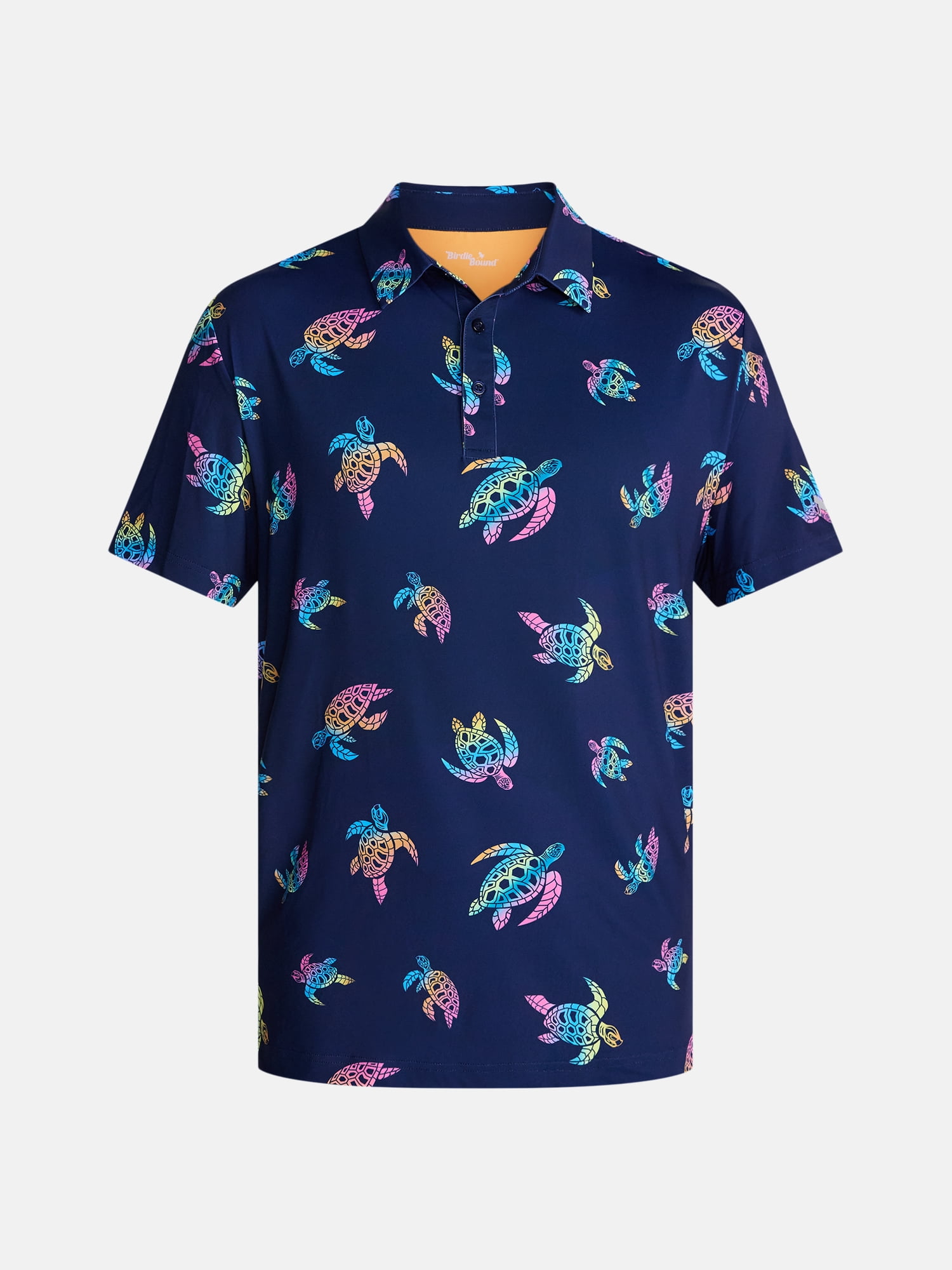 Birdie Bound Men's and Big Men's Shell Surfer Golf Polo Shirt, Sizes XS-4XLT