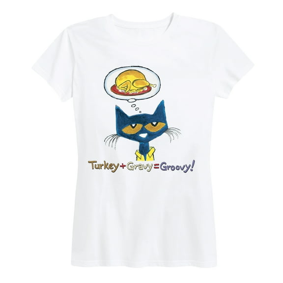 Instant Message - Turkey Plus Gravy Equals Groovy Adult - Women's Short Sleeve Graphic T-Shirt