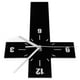 thumbnail image 3 of Reloj de pared silencioso, a pilas, novedoso, con forma de cruz, reloj de pared decorativo, 3 of 8