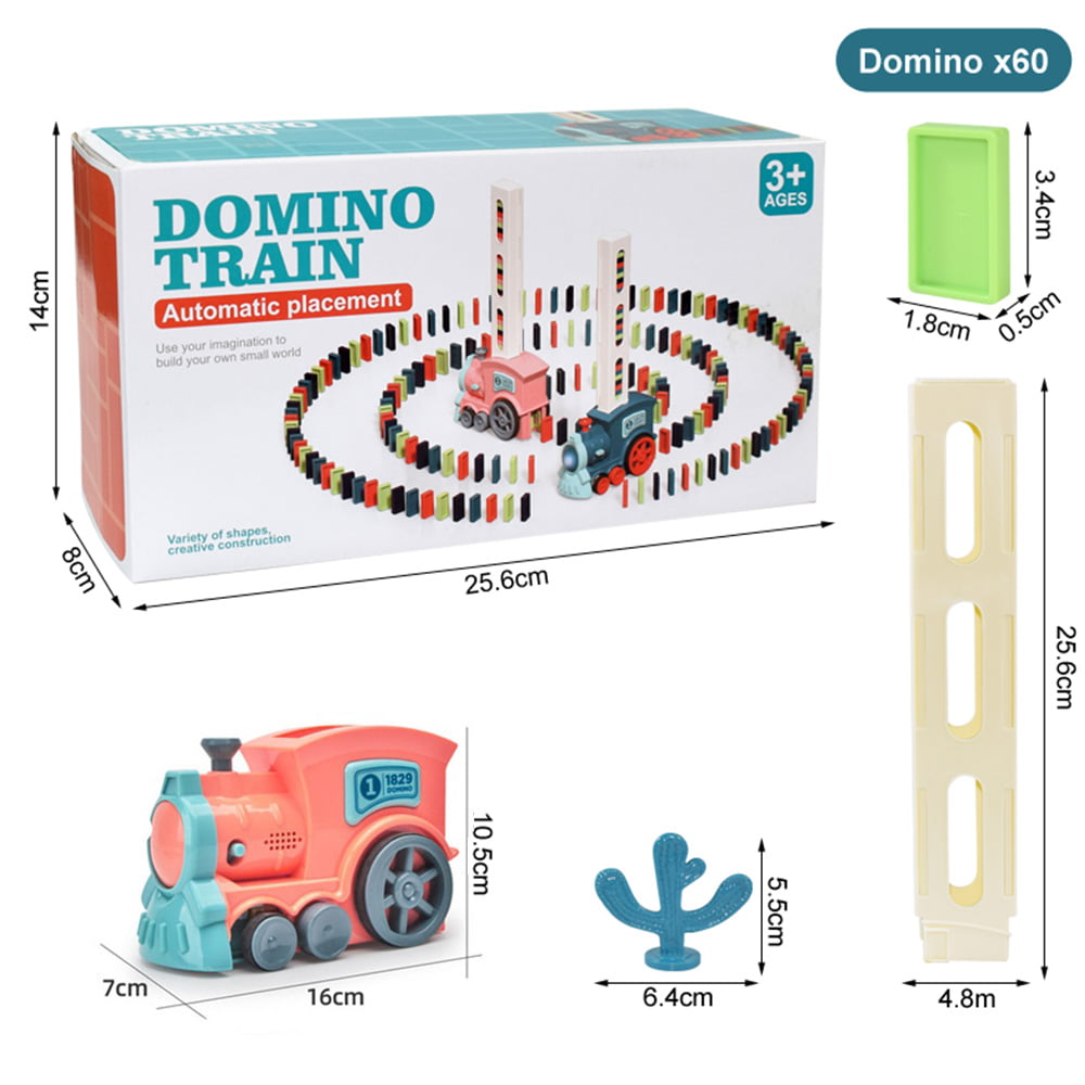 Domino Train Toys for Girls 3+ Year Old: Kids Stacking Dominoes Games -  Montessori Toy Toddler 3-5 Boys ages 4-8 - Interactive Autism Fine Motor