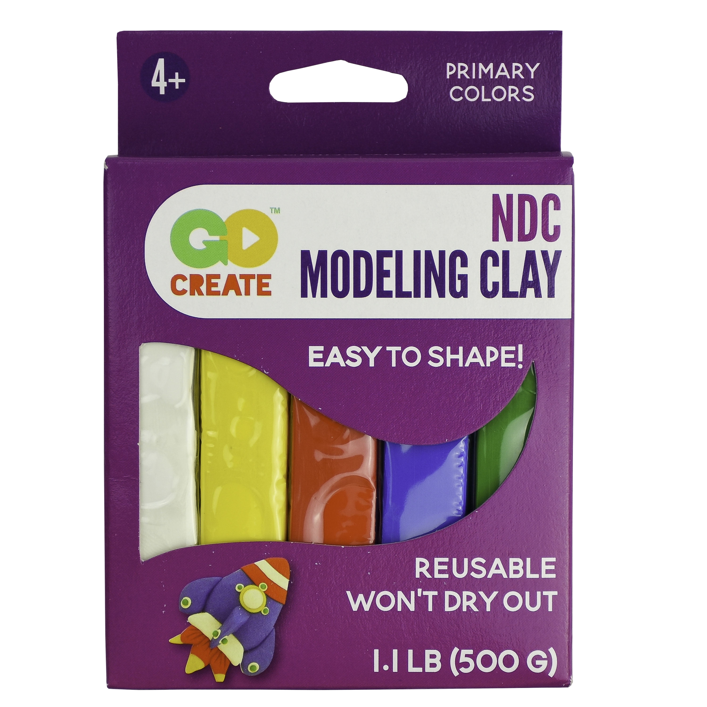 Sculpey EZ Shape 1 lb. Non-Drying Primary Modeling Clay
