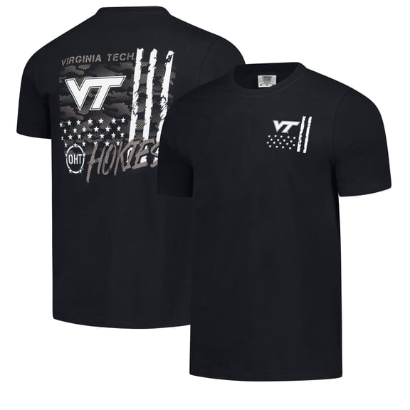 Men's Black Virginia Tech Hokies Comfort Colors OHT Camo Overlay T-Shirt