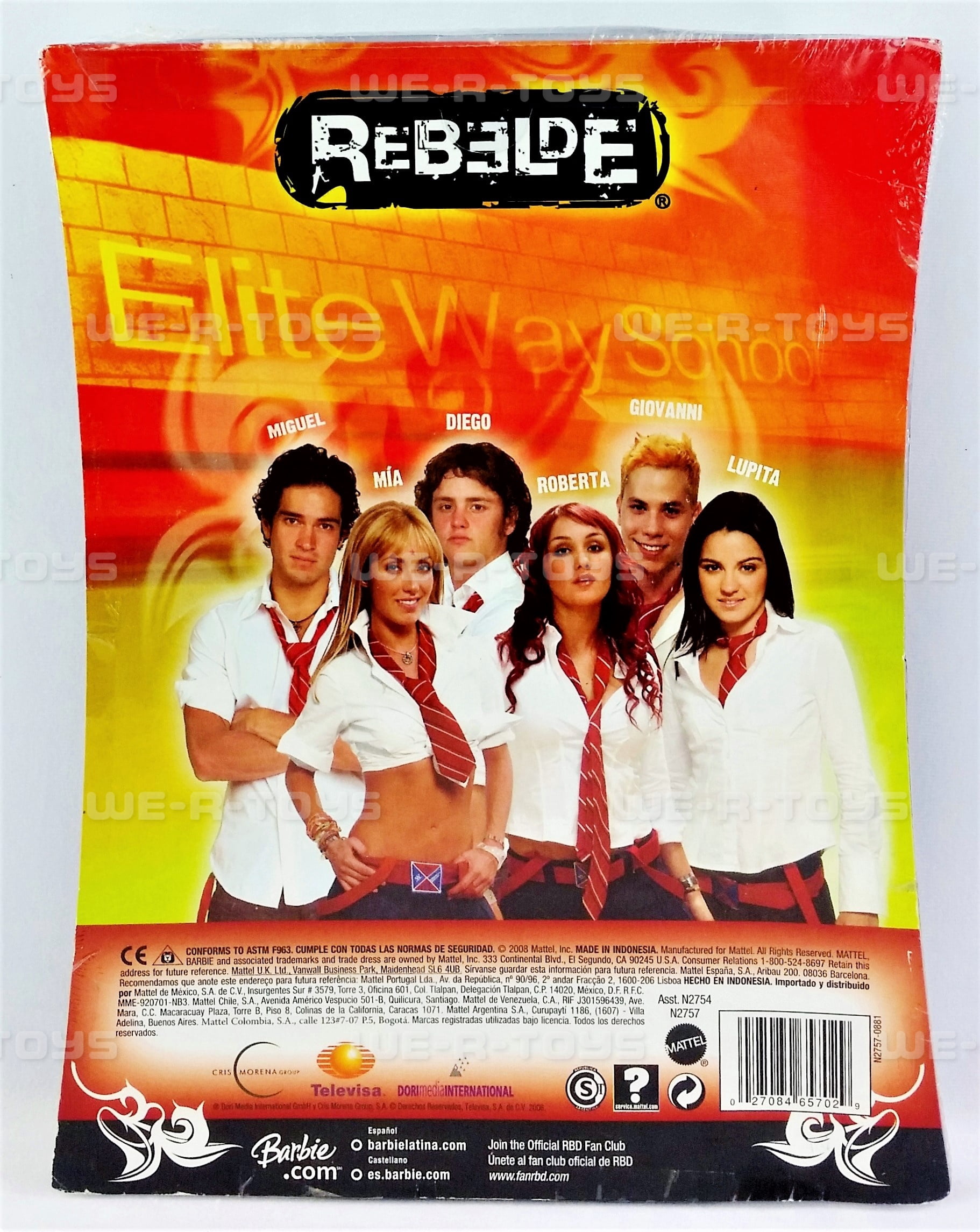 Barbie Rebelde RBD Giovanni and Lupita Doll Gift Set 2008 Mattel N2757 NRFB