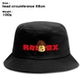 thumbnail image 3 of Sombrero de pescador de mundo Virtual, gorra de lavabo ROBLOX, protector solar al aire libre, visera solar, animación de dibujos animados impresa, sombrero informal, hombres y mujeres, 3 of 4