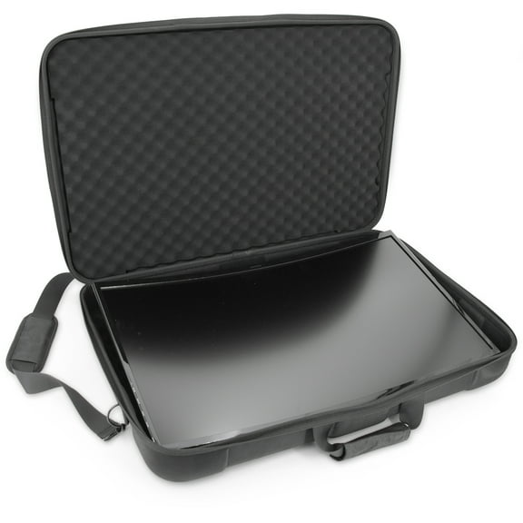 CASEMATIX Portable Monitor Case 24-29″ – Hard Shell Travel Screen Bag with Divider, Fits Monitors Up to 25.5" x 17.5" x 2.5"