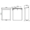 thumbnail image 3 of Gibraltar Mailboxes Designer Classic Galvanized Steel Wall Mount Black Mailbox, 3 of 6