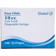 10mL Easy Glide Sterile Syringes - Luer Lock - No Needle - Box of 100