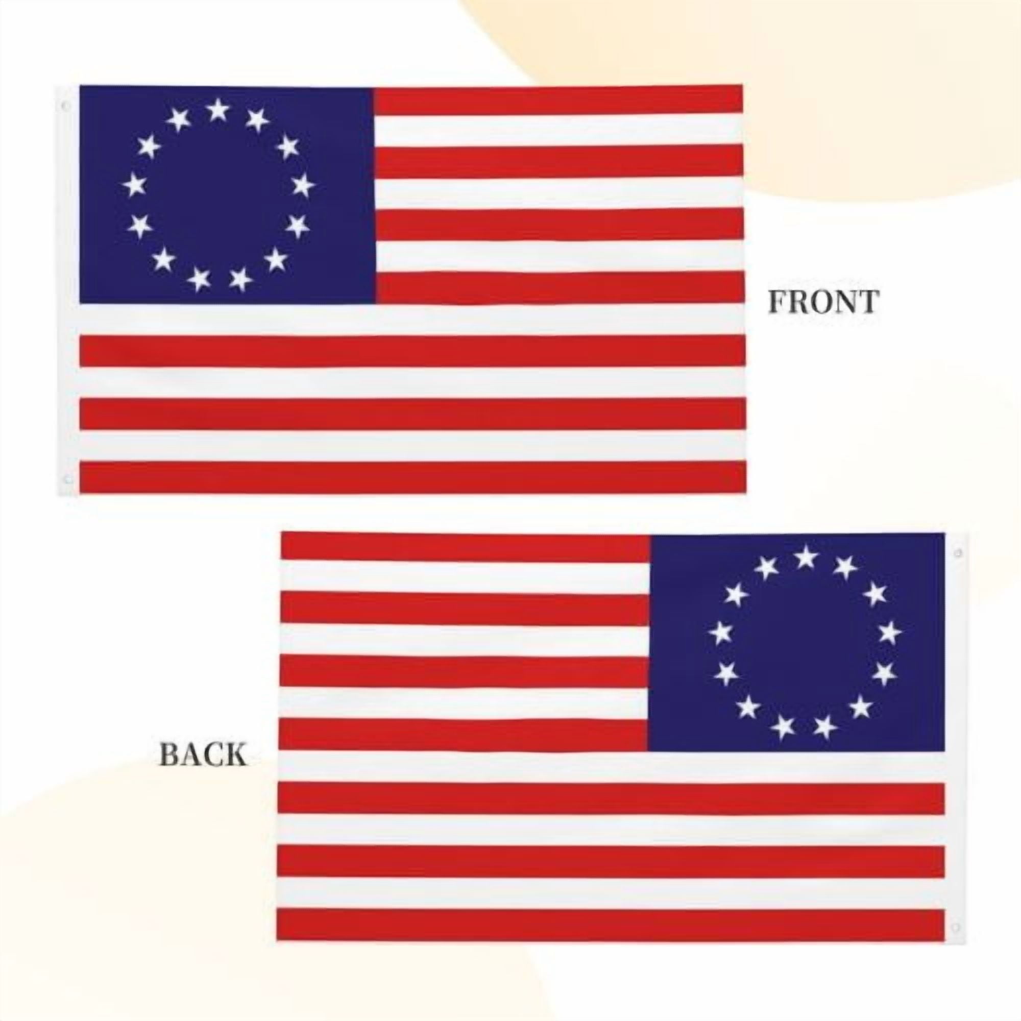 BetsyRoss Flag - American US Flag 3x5 Outdoor Double Sided- 13Stars Colonies-Primitive USA Flags- United States Flags Polyester with Brass Grommets Banner