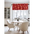 thumbnail image 2 of Christmas Gingerbread Man Valances for Windows, Cowboy Hat Horseshoe Light Filtering Window Treatment Valances, Rod Pocket Small Curtains for Kitchen/Bathroom, 56"x16", 2 of 9