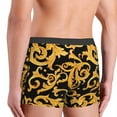 thumbnail image 6 of Novelty Baroque Floral Pattern Boxers Shorts Panties Men's Underpants Stretch European Rococo Style Briefs Underwear, 6 of 7
