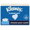 Kleenex Trusted Care Facial Tissues, 4 Flat Boxes, 144 White Tissues per Box, 2-Ply (576 Total)