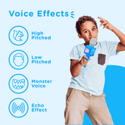 Move2Play, Kidz Bop Karaoke Bluetooth Microphone | The Hit Music Brand for Kids | Birthday Gift for Girls and Boys | Toy for Kids Ages 4, 5, 6, 7, 8+ Years Old