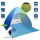 UPF 50+ Easy Pop Up Beach Tent Abri Solaire 3-4 Personne Instantanée Automatique Canopée Bébé Parasol (Bleu) – image 4 sur 5