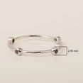thumbnail image 5 of 925 Sterling Silver Round 0.20 Ctw Amethyst Stackable Band Women Engagement Ring, 5 of 7