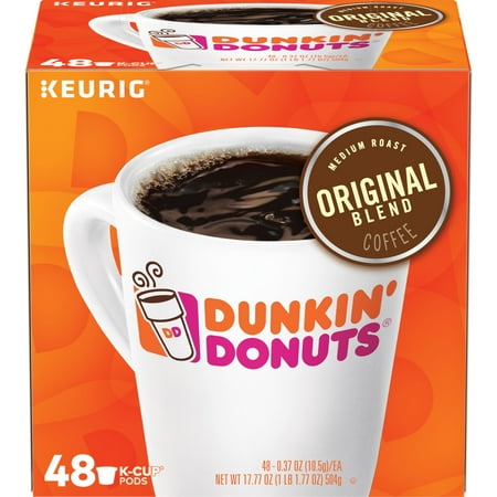 Dunkin' Donuts Original Blend K-Cup Coffee Pods, Medium Roast, 48 Count For Keurig and K-Cup Compatible