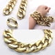 thumbnail image 4 of Collar grueso para hombre, cadena de oro falso de rapero, accesorio de disfraz de collar de oro falso de hip hop (41 cm), 4 of 5