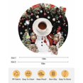 thumbnail image 6 of 15 Inch Round Placemats Set of 6, Black Christmas Non Slip Heat Insulation PP Table Mats, Snowman Xmas Tree Ball Snowflake Winter Washable Place Mats for Kitchen Dining Party Table Decor, 6 of 7
