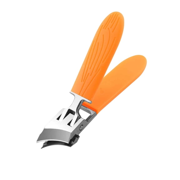 Kokovifyves Stainless Steel Nail Clippers Thick Nail Clippers Wide Jaw Opening AntiSplash Slanted Nail Clipper Toenails Fingernails, Seniors Adults