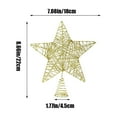 thumbnail image 3 of Kbndieu Christmas Tree Topper, Xmas Glitter Gold Hollow Star Treetop with Built-In Soft Glowing Lights, Topper for Christmas Tree Decorations, Christmas Decorations Clearance, 3 of 6