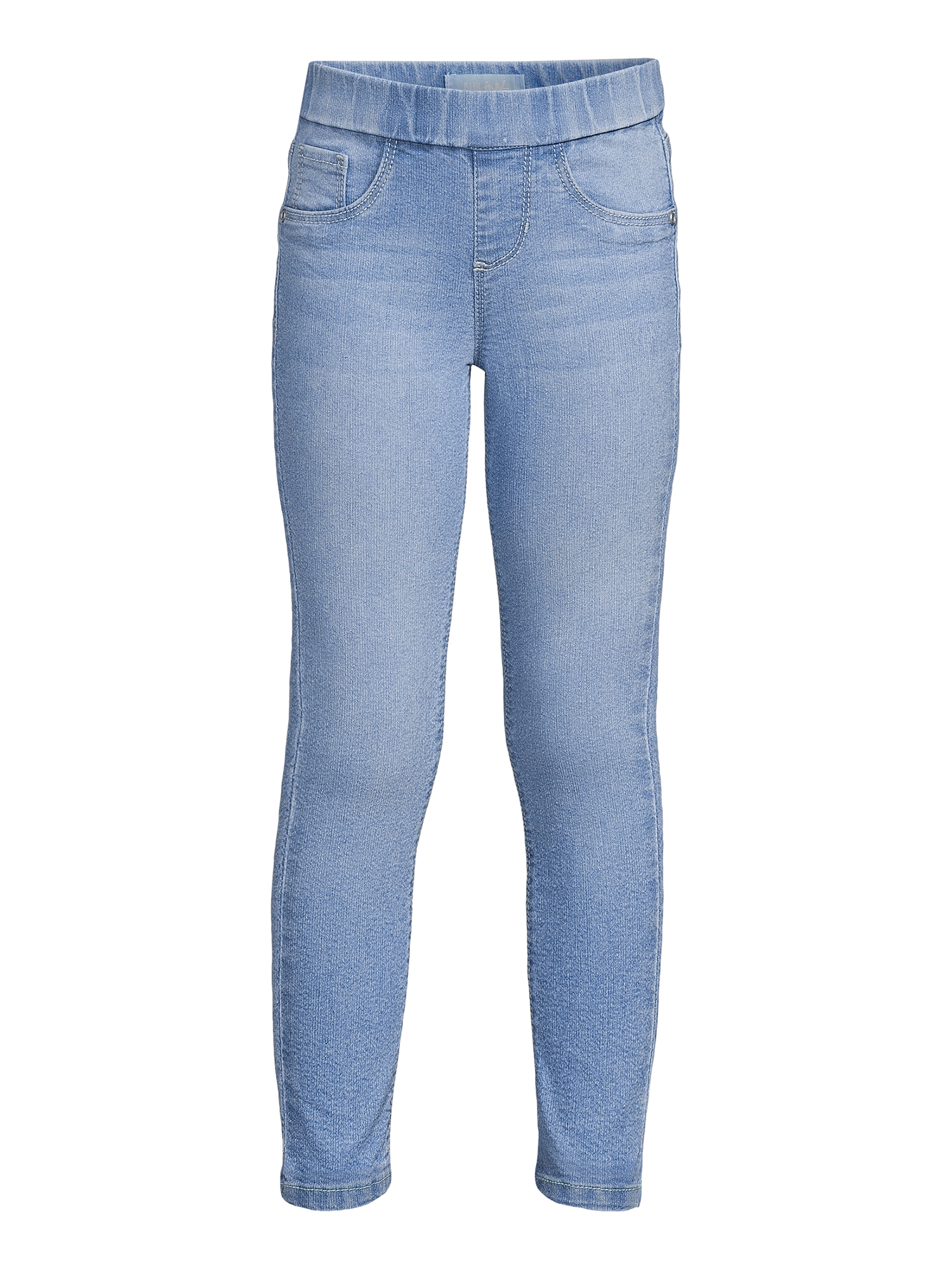 Blue Ink Pull-On Jean With  Shoe Charms, Sizes 4-6X