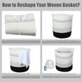 thumbnail image 6 of Unique Bargains Laundry Basket Hamper 16"x18" Tall Laundry Basket for Bedroom Baby Nursery Child's Laundry Hamper Black, 6 of 7