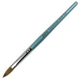 thumbnail image 5 of Pana Kolinsky Acrylic Nail Brush with Teal Wood Handle - Size 10, 5 of 5