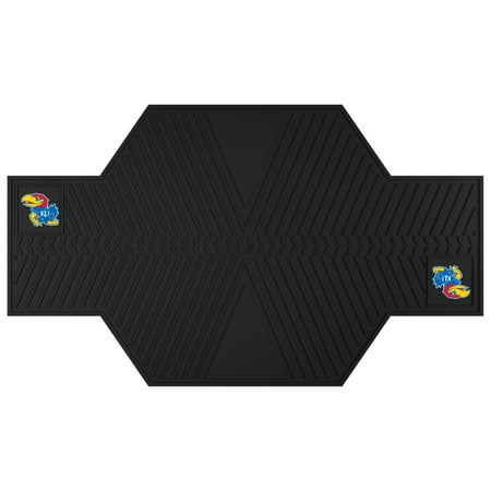 Kansas Jayhawks Mat - NCAA University of Kansas Jayhawks Motorcycle Parking Mat Oil Resistant Motorcycle Accessory