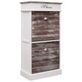 thumbnail image 4 of vidaXL Shoe Cabinet Hidden Shoe Storage Organizer with Flip Drawers Solid Wood, 4 of 16
