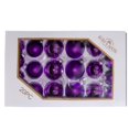 thumbnail image 1 of Kurt S. Adler GG0963SMP 60-80 mm Shiny & Matte Purple Balls Set - 20 Piece, 1 of 1