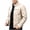 Beige, variant on UVEASISHA Mens Leather Jackets Button Stand Collar PU Bomber Jacket Big and Tall Fashion Motorcycle Jackets Fall Winter Full Zip Lightweight Windbreakers Khaki 5XL