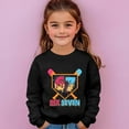 thumbnail image 6 of Tisuna Crewneck Sweatshirt For Girls Child 67 Print Long Sleeve Pullover Tops Fashion Breathable Kids Spring Autumn Casual Wear Size 2-3 Years Black, 6 of 6