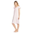 thumbnail image 6 of Casual Nights Women's Short Sleeve Floral And Lace Nightgown, 6 of 6