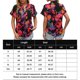 thumbnail image 2 of Camisa Camisas casuales para mujer Camisas con estampado floral con cuello en V de moda Tops de oficina (Rojo M) Ygjytge Rojo T M para Mujer, 2 of 7