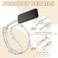 thumbnail image 3 of Uxcell Metal Chain Phone Lanyard, Anti Theft Crossbody Strap with Detachable Tether Tabs White, 3 of 7