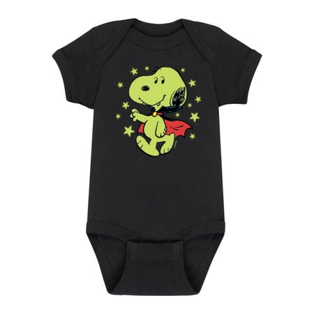 

Peanuts - Snoopy Vampire Stars Glow In The Dark - Infant Baby One Piece