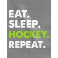 thumbnail image 2 of Tstars Boys Unisex Hockey Shirt - Kids Hockey Gifts - Eat Sleep Hockey Repeat - Youth Ice Hockey T Shirt - Presents for Hockey Lovers Players Fans - 100% Cotton - Machine Washable, 2 of 5