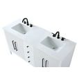 thumbnail image 5 of Elegant Kitchen and Bath 60 inch Double Bathroom Vanity in Hazel Oak, 5 of 7