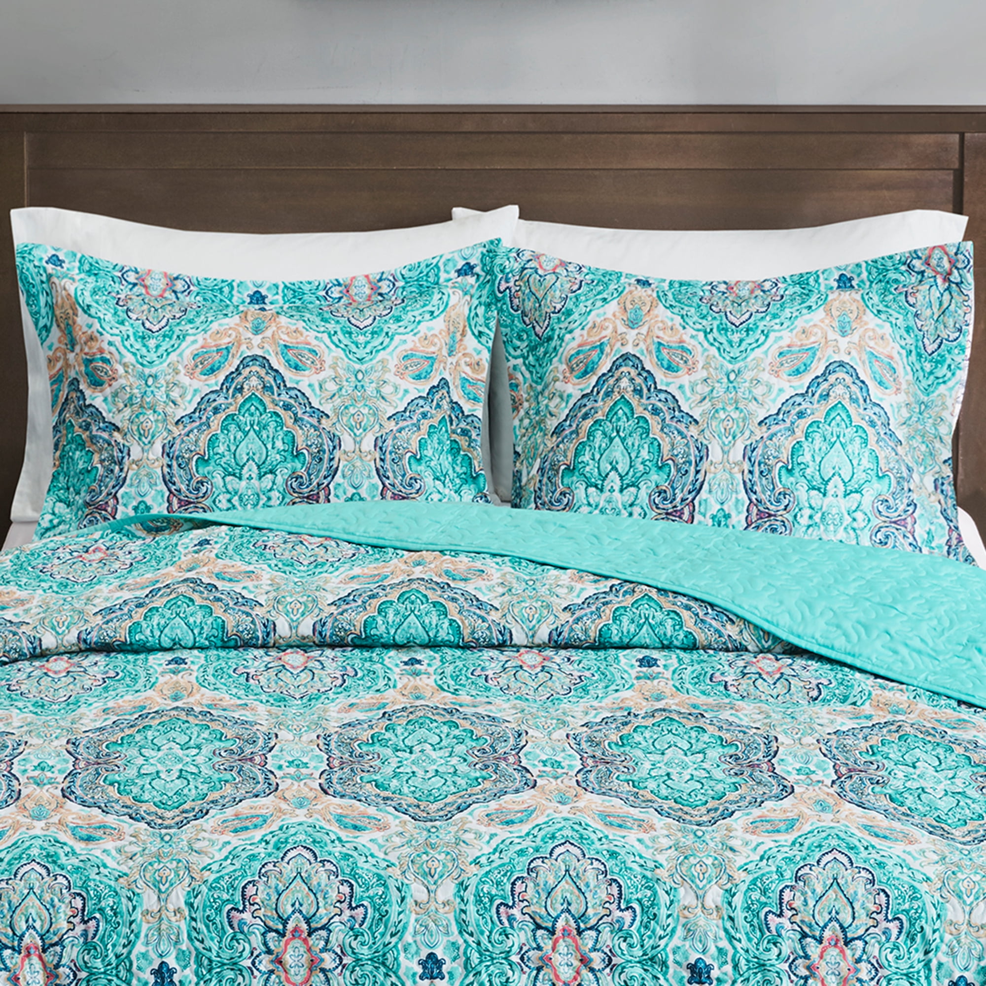 mainstays multi paisley quilt