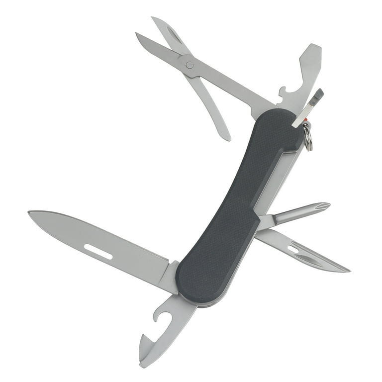 Solo G3 swisspoint① Swiss Tech Multi Tool Knife 12-in-1 with Stainless Steel Drop