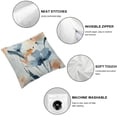 thumbnail image 4 of Awypu Watercolor Flower Throw Pillow Cover Set of 2 Ginkgo Leaf Pillowcase Vintage Leaves Pillow Protector Retro Funky Cushion Covers for Home Bed Outdoor White, 4 of 6
