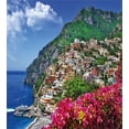 thumbnail image 3 of Ambesonne Italy Duvet Cover Set, Positano Amalfi Naples, Twin, Pink Green Blue, 3 of 3