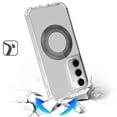 thumbnail image 6 of XPM for Samsung Galaxy A57 Phone Case, Magnetic Circle Compatible with Magsafe, Hybrid Chrome 3in1 Transparent Shockproof TPU Bumper Cover for Samsung A57 (Clear), 6 of 12