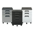 thumbnail image 3 of Calico Designs Metal Rolling 3-Drawer Vertical Filing Cabinet, 3 of 5