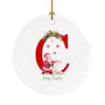 thumbnail image 3 of XWSHYW Decoraciones Navideñas Adorno Colgante Redondo de Acrílico con 26 Letras de Papá Noel para Coche, Accesorio para Colgar En Las Fiestas, 3 of 4