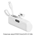 thumbnail image 2 of Mini cargador portátil 5000mAh/3000mAh banco de energía de carga rápida para iPhone Huawei, 2 of 7