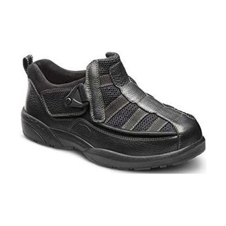 Dr. Scholls Gray Leather Shoes Comfort Loafers Hook & Loop‎ Closure Mens 9.5 3E Dr. Scholl main image 2