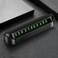thumbnail image 3 of Car Temporary Parking Card Hidden Luminous Mobile Phone Number Plate for Automotive Interior Accessories (Black) Reversible Phone Number Plate, 3 of 8